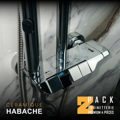 Pack Z – Colonne de Douche MODIX & Robinetterie Salle de Bain et Cuisine
