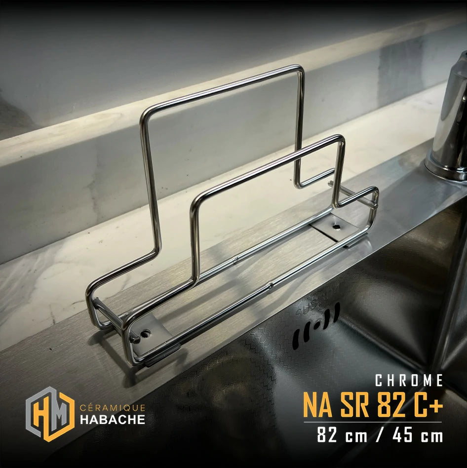 evier cuisine SWISS_INOX NASR82C+ chrome en INOX 304 (82/45cm) + robinet 360
