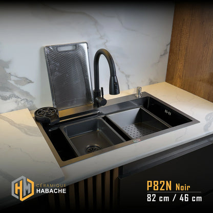 Evier cuisine SWISS-INOX Ref: P INOX 304 + ROBINET