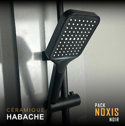 Pack NOXIS NOIR Ensemble complet pour salle de bain et cuisine ( 4 Éléments )