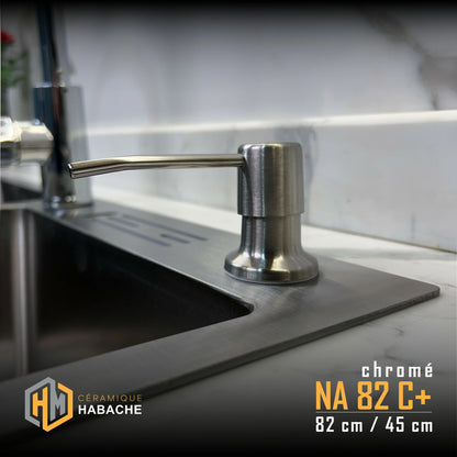 evier cuisine SWISS NA82C+ INOX 304 (82/45cm) + robinet 360