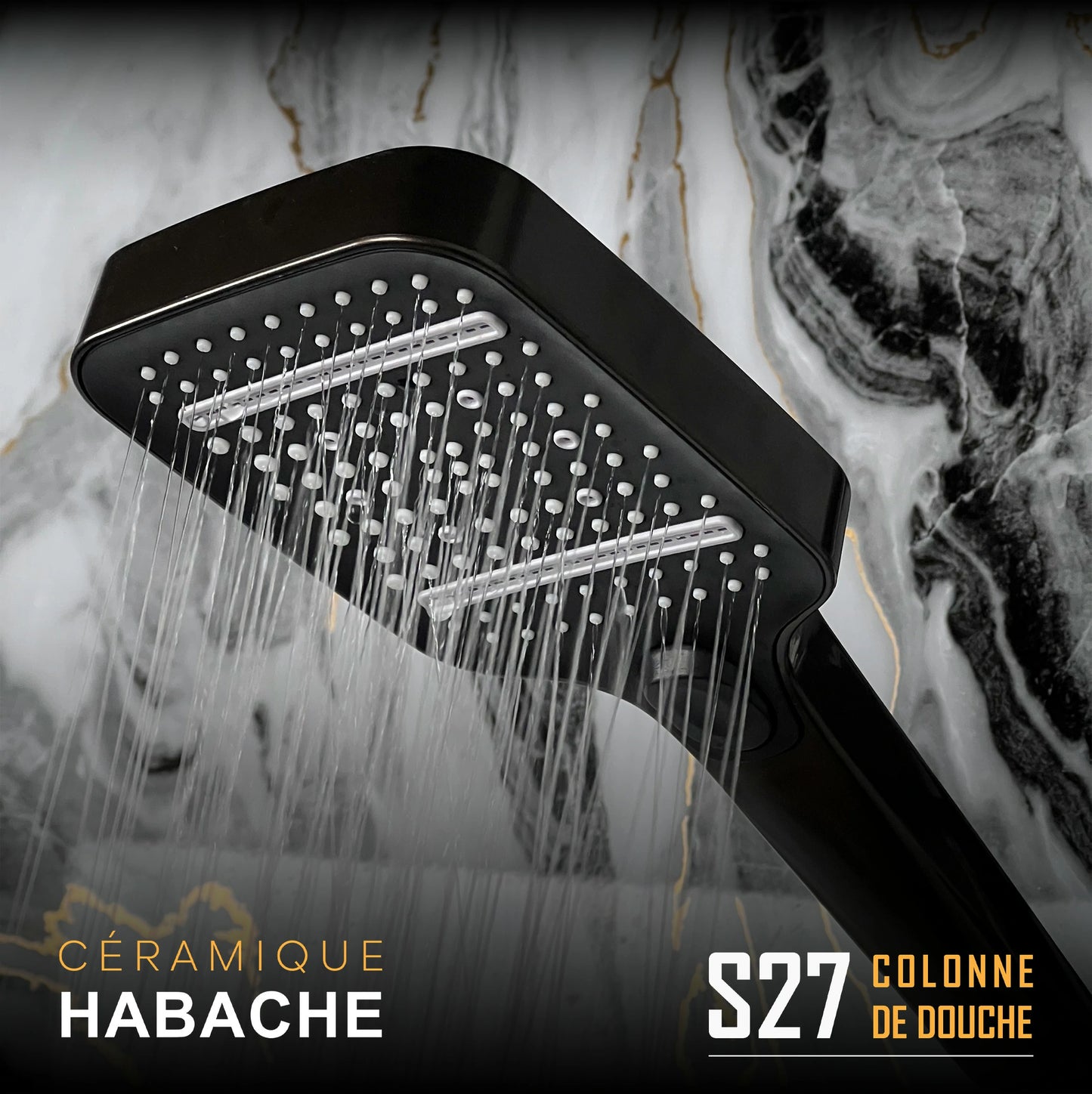 COLONNE DE DOUCHE S27 4 boutons + LED