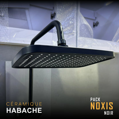 Pack NOXIS NOIR Ensemble complet pour salle de bain et cuisine ( 4 Éléments )