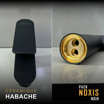 Pack NOXIS NOIR Ensemble complet pour salle de bain et cuisine ( 4 Éléments )