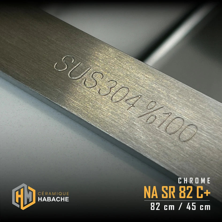 evier cuisine SWISS_INOX NASR82C+ chrome en INOX 304 (82/45cm) + robinet 360