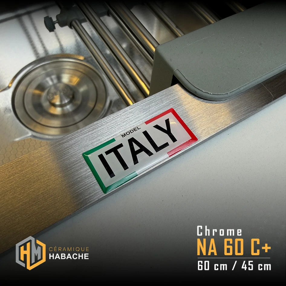 Évier de cuisine SWISS INOX 60×45 cm en Inox 304 – 1 Bac | Noir ou Chrome