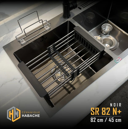 Évier de Cuisine SWISS INOX SR82N+ (82×45cm) + robinet 360
