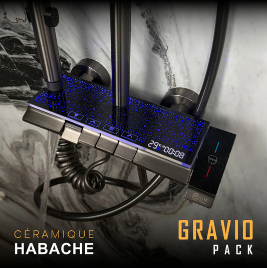 pack GRAVIO ( 03 produit Salle de Bain Complète) + cadeau