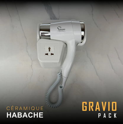 pack GRAVIO ( 03 produit Salle de Bain Complète) + cadeau